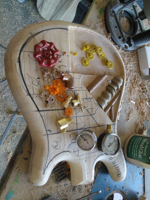 Electric guitar built from scratch. Built by William Gelvin, Gelvin Guitars