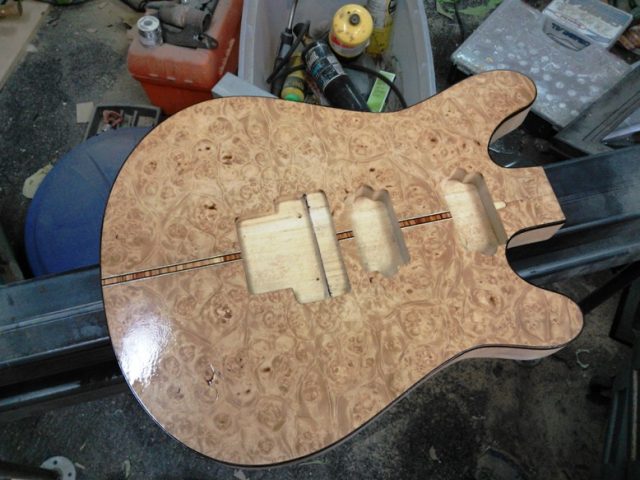 Custom electric guitar. Built by William Gelvin, Gelvin Guitars