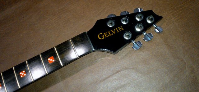 Custom electric guitar. Built by William Gelvin, Gelvin Guitars