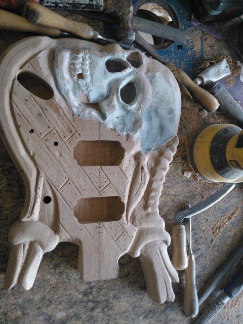 Handbuilt custom electric guitar. Built by William Gelvin, Gelvin Guitars